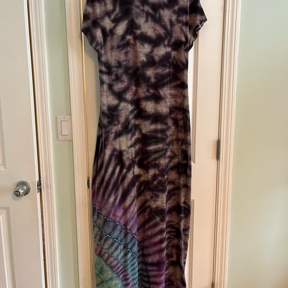 Custom tie dyed Lulraloe Maxi Dress Size Medium - Picture 4 of 4